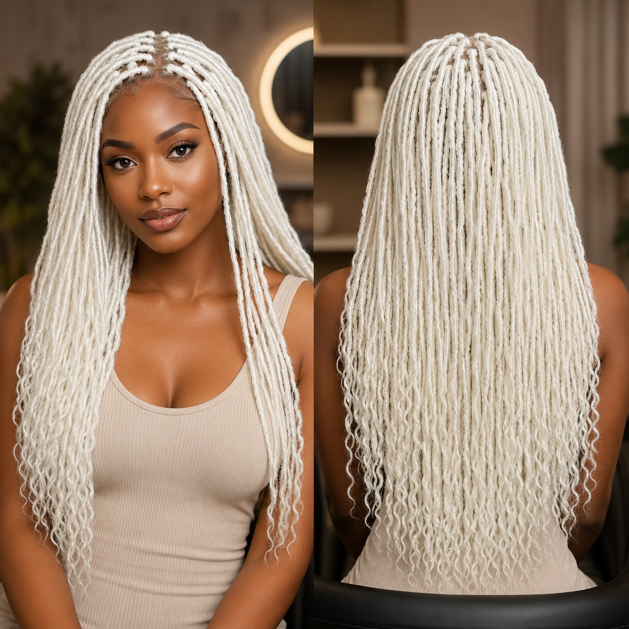 product Snow White Sythentic Locs Wig - Image 1